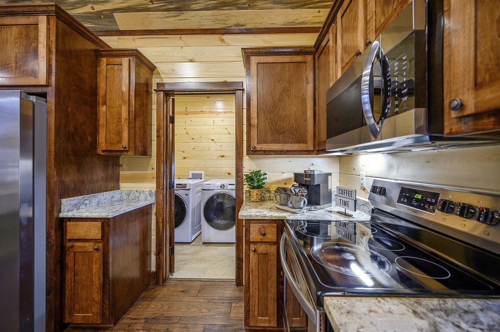 Emerald Escape kitchen with built-in wall oven